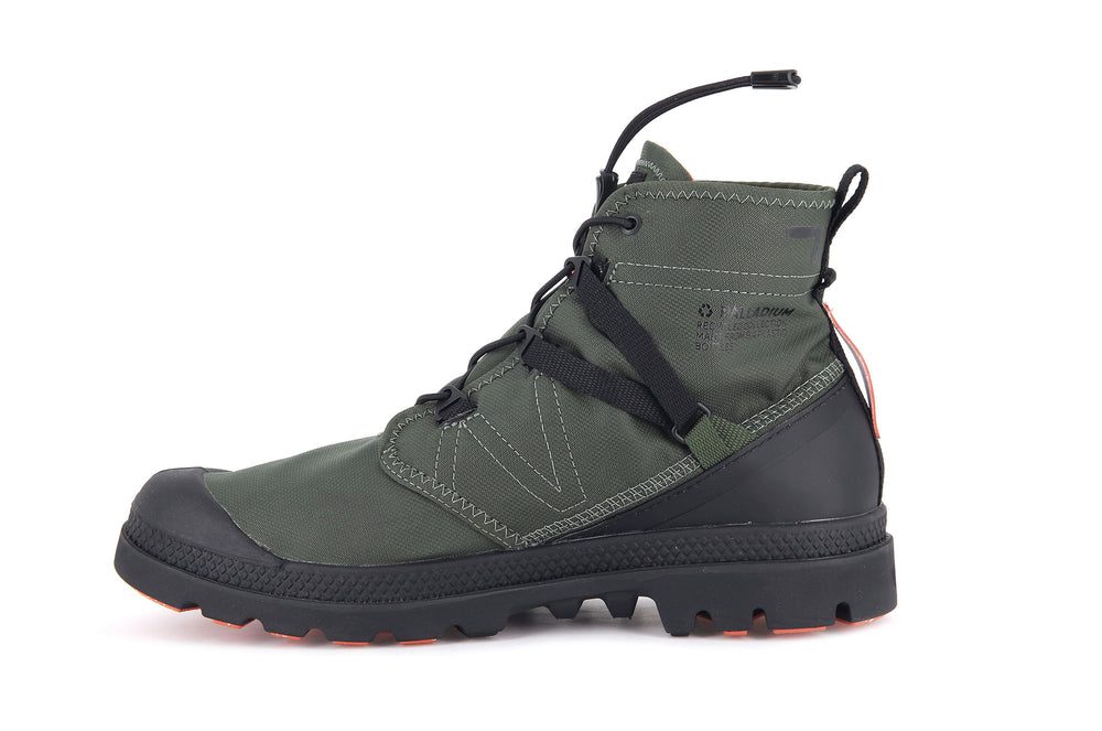 Botas Palladium PAMPA TRAVEL LITE+ WATERPROOF Mujer Verde Oliva | Costa Rica-18439